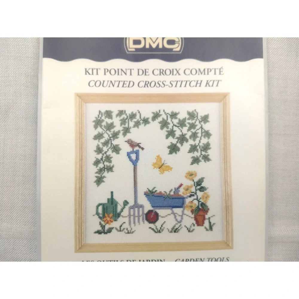 Creative World DMC Counted Cross Stitch‎ Kit Garden Tools XC0395A NIP NEW